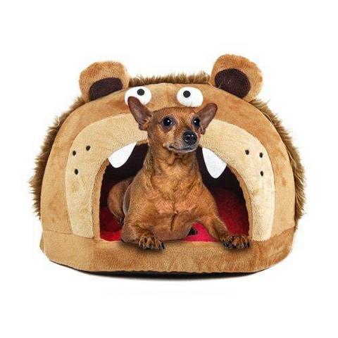 Pet Life Roar Bear Snuggle Plush Polar Fleece Fashion Designer Pet Dog Bed
