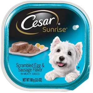 Cesar Canine Cuisine Savory Rotisserie Chicken Flavor with Bacon and Cheese Wet Dog Food - 3.5 oz - Case of 24