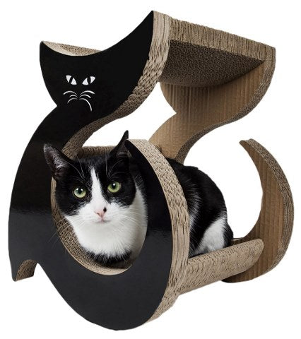 pet life purresque modern fashion designer premium quality kitty cat scratcher lounger lounge with catnip