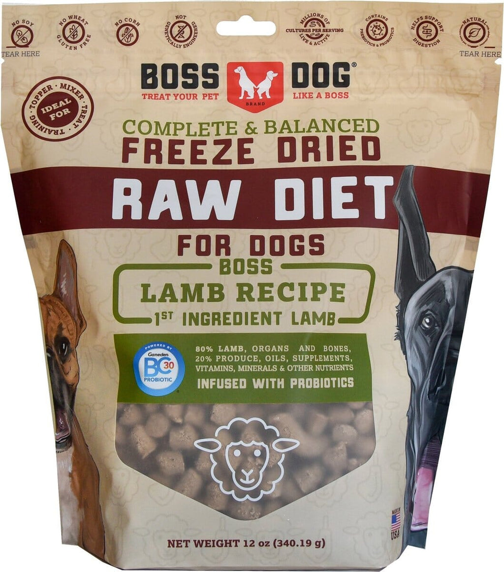 Boss Dog Frozen Complete Raw Beef Diet 8 oz Patties Raw Dog Food - 6lb – Pet Life