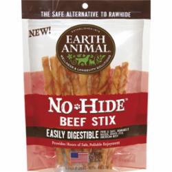 Earth Animal Dog Chews NO HIDE STIX Beef - 90 Count