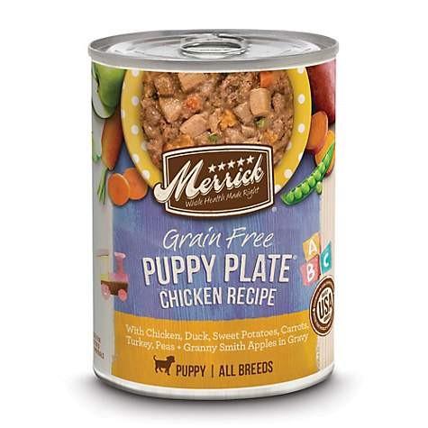 Merrick  Classic Puppy Plate Chicken Canned Wet Dog Food - 12.7 oz Cans - Case of 12