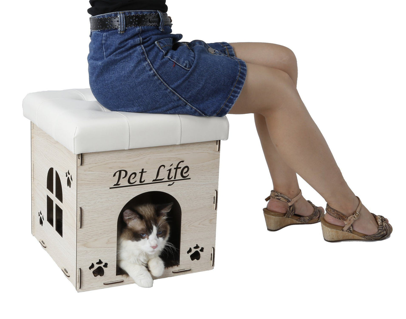 Pet Life ® 'Kitty Kallapse' Collapsible Folding Kitty Cat House Tree