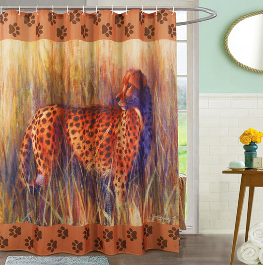 animal print shower curtain hooks