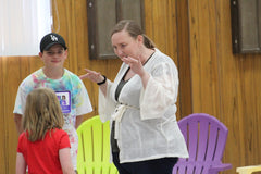 Jenny Eldridge mentoring kids