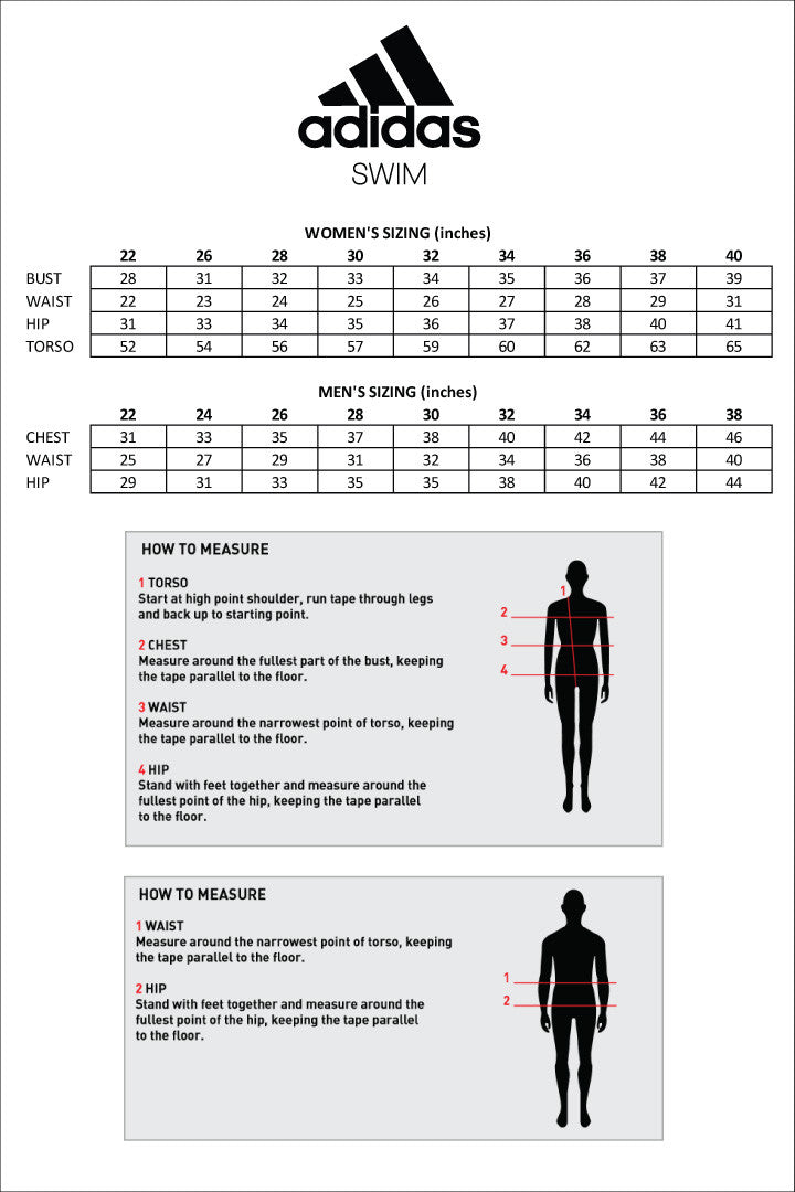 Size Guide Adidas Swim