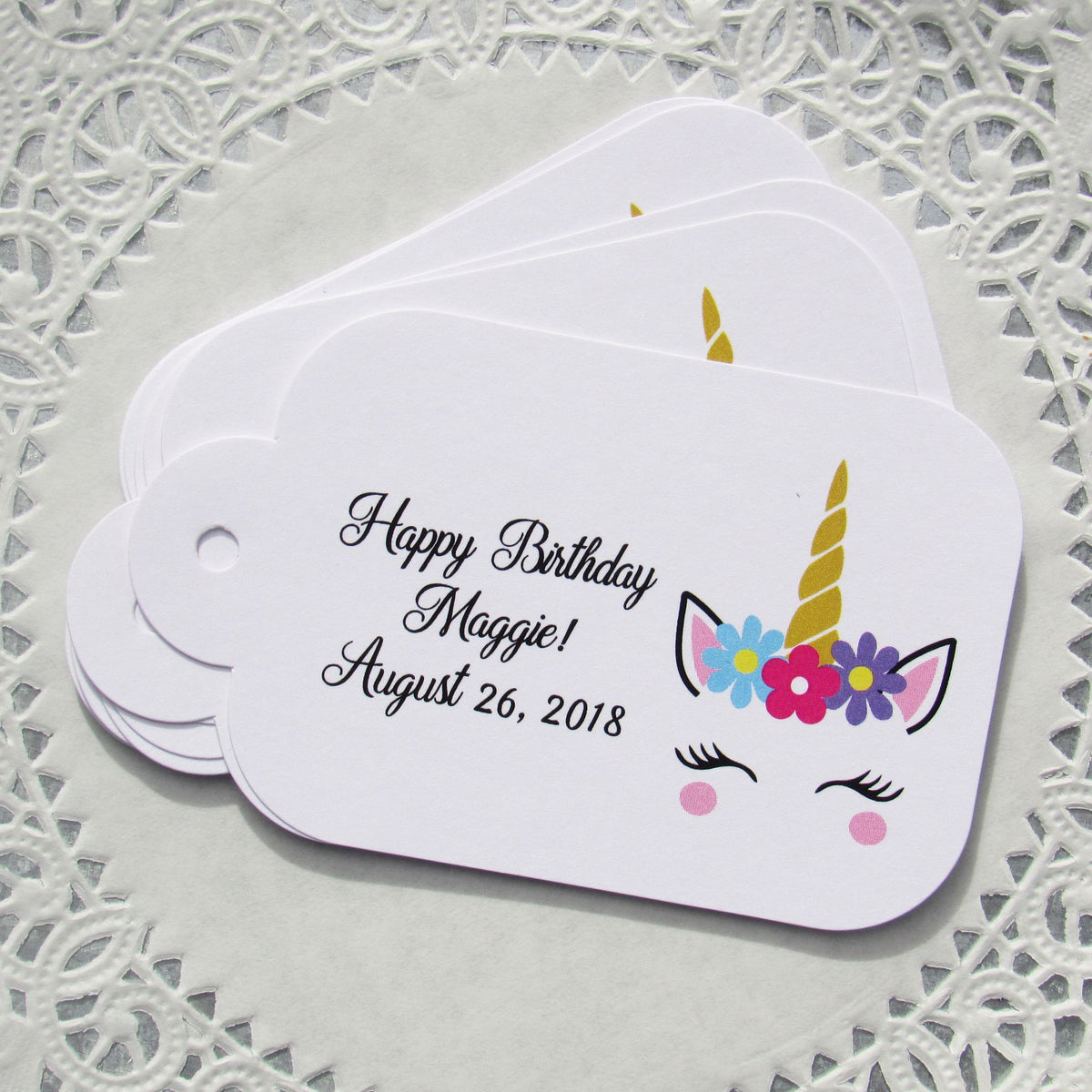 Unicorn Favor Tags