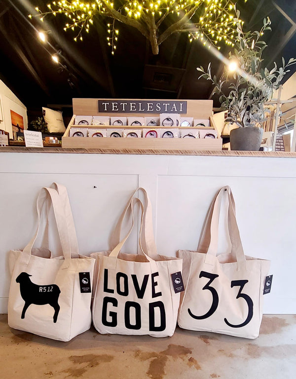 Tote Bags | Love God | Love Others, Worthy | Lamb Revelation 5:12