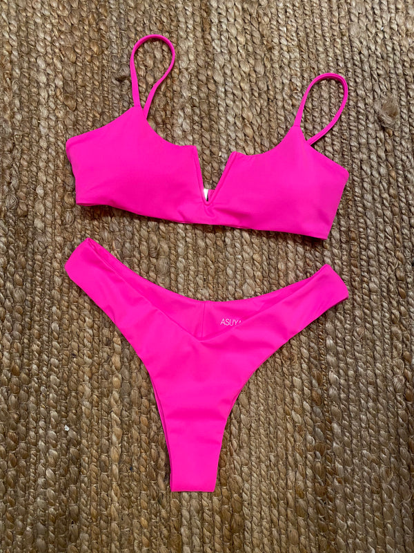 LUNA bikini Top - Hot Pink – ASUYAMA