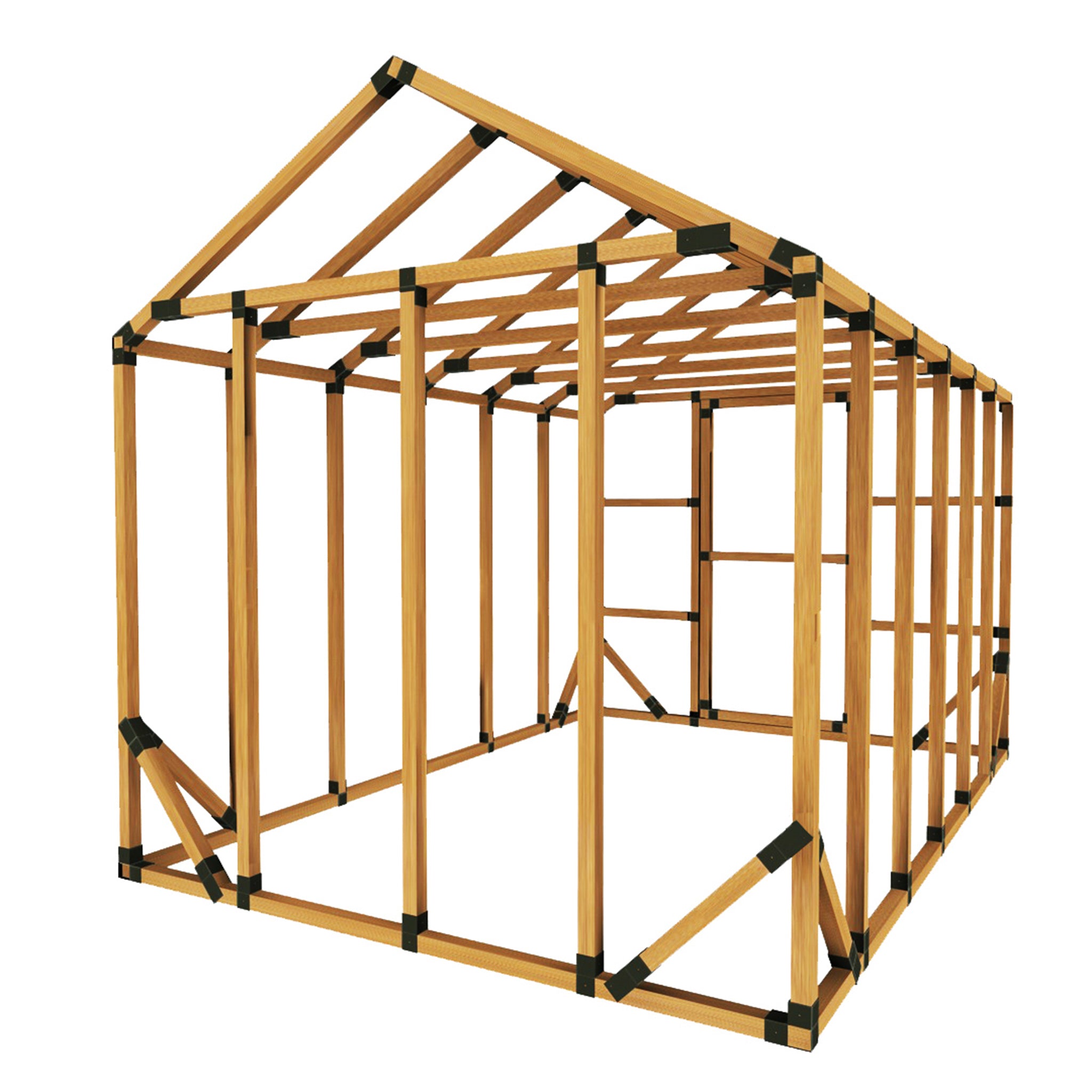 8X12 Standard Storage Shed Kit - E-Z Frame Structures