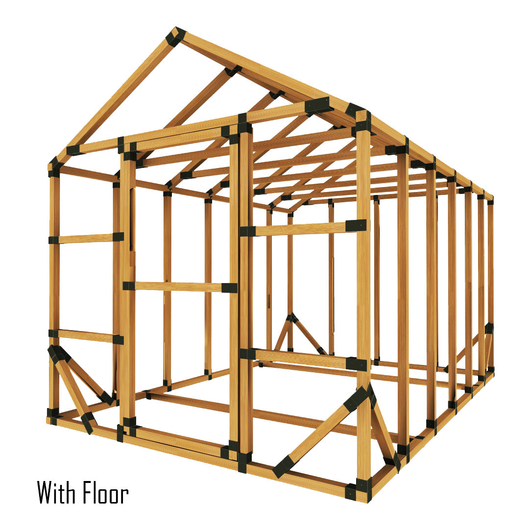 8X12 Standard Storage Shed Kit - E-Z Frame Structures