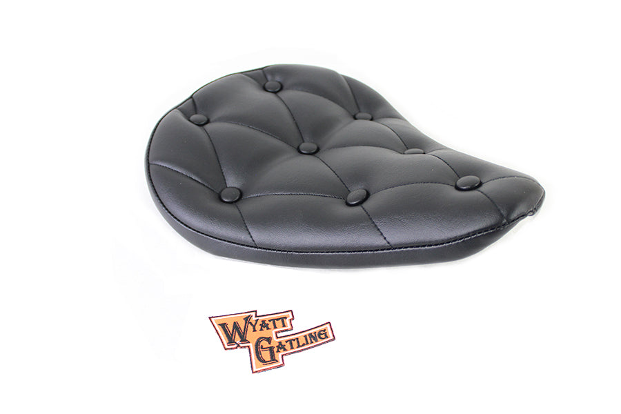 47-0375 - Black Vinyl Solo Seat with Buttons