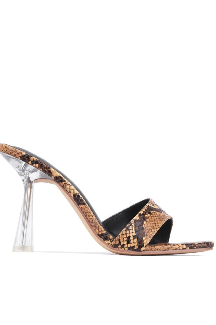 snake skin heel