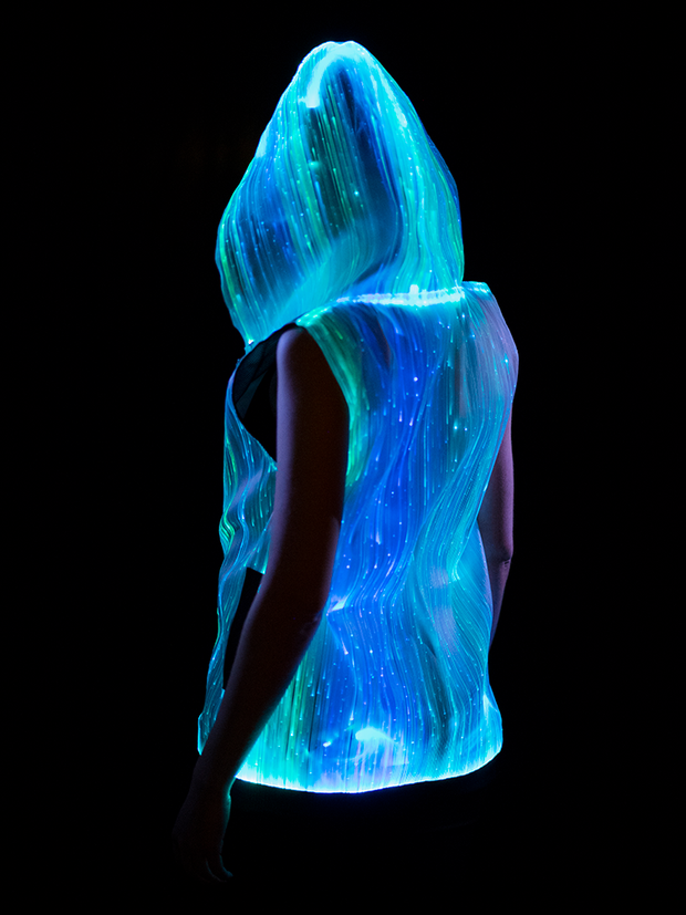 fiber optic hoodie