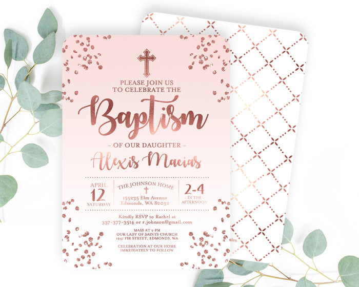 baptism invitations