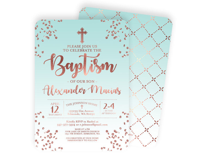 baptism invitations