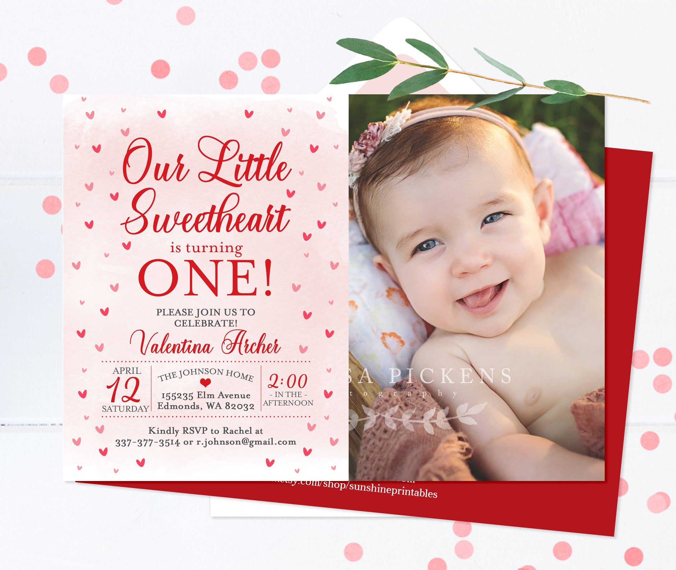 valentines baby shower invitations
