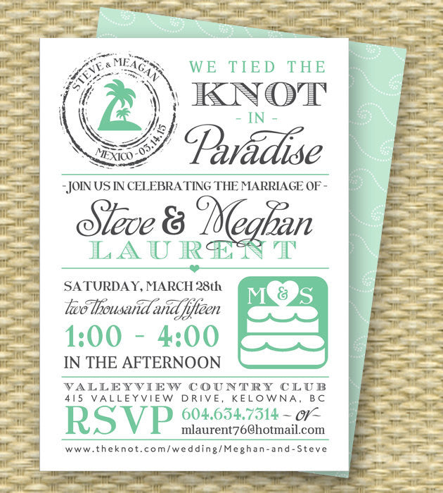 destination wedding invitations