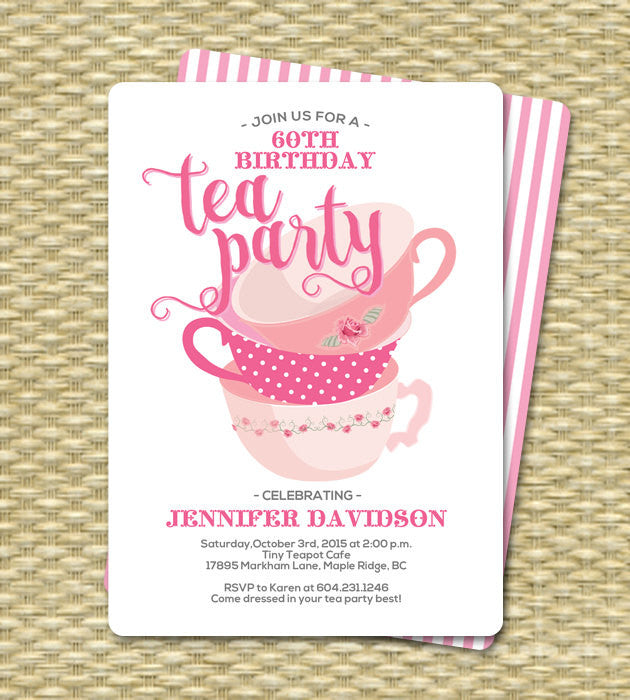 baby shower tea invitations