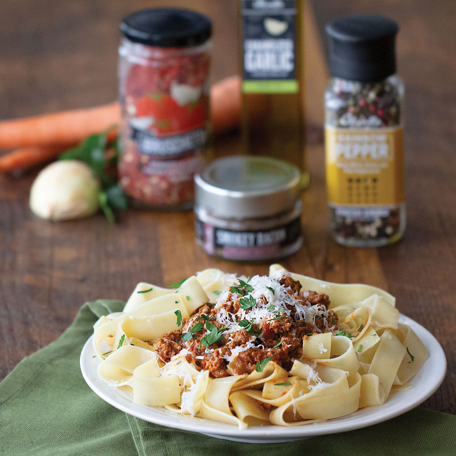 Pappardelle with Bolognese Sauce | Olivelle The Art of Flavor®