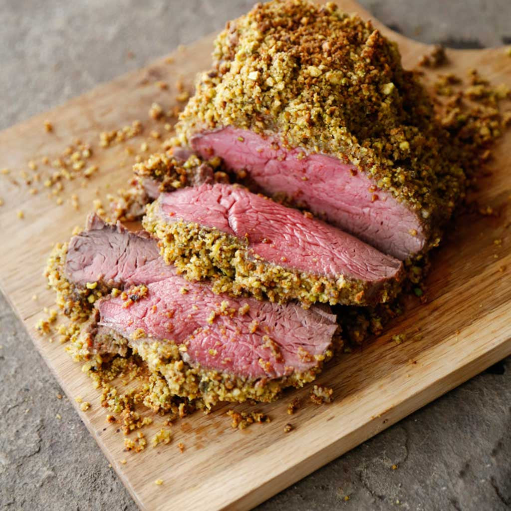 Pistachio & Parmesan Beef Tenderloin - Olivelle | The Art ...