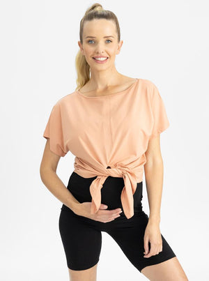 Reversible Maternity T-Shirt in Peach main