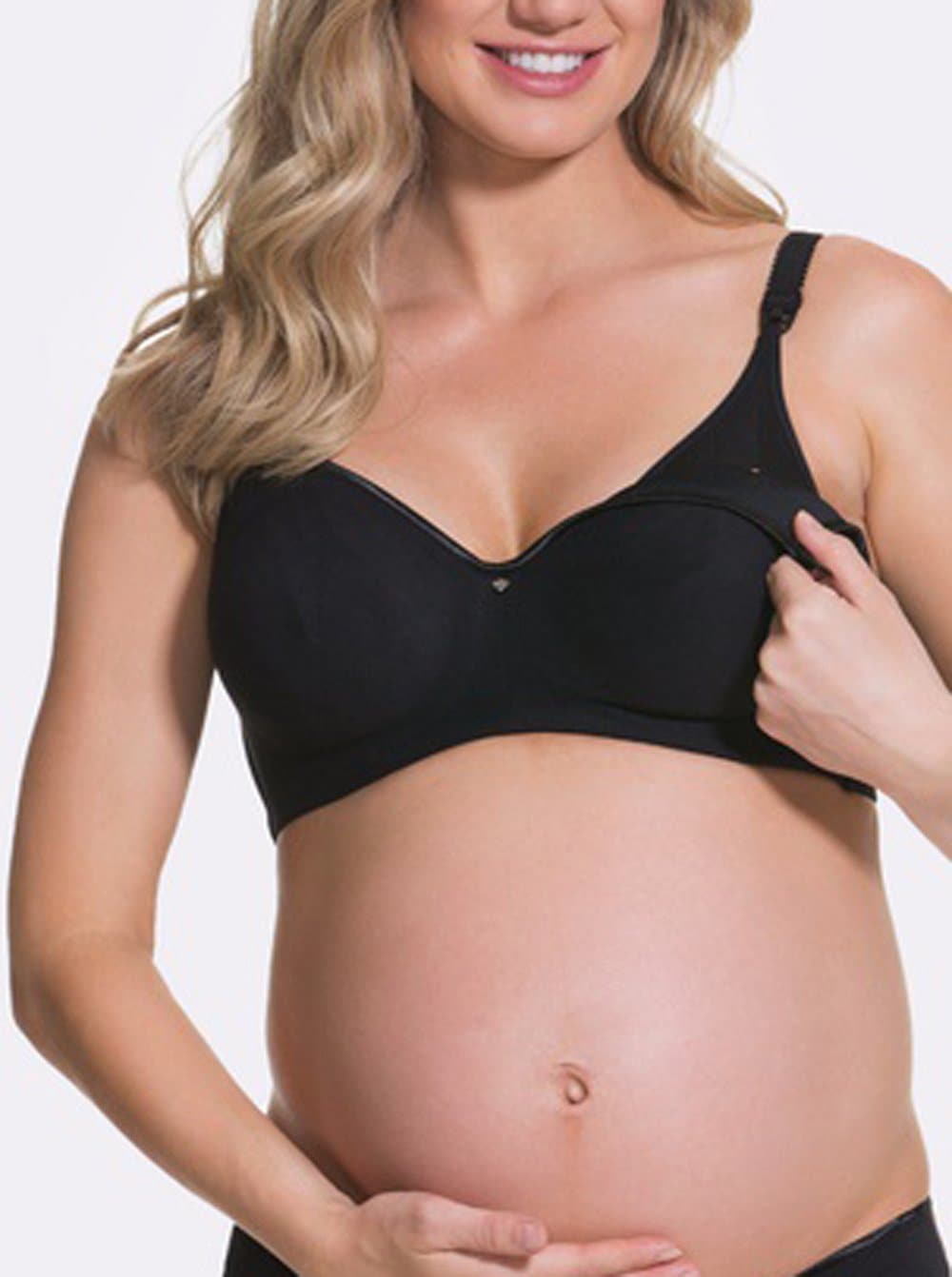 Cake Maternity Croissant Flexi Wire Nursing Bra - Black - Angel Maternity Australia product image