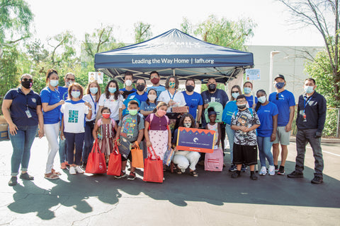 LA Family Housing Group Photo from Back To School Event