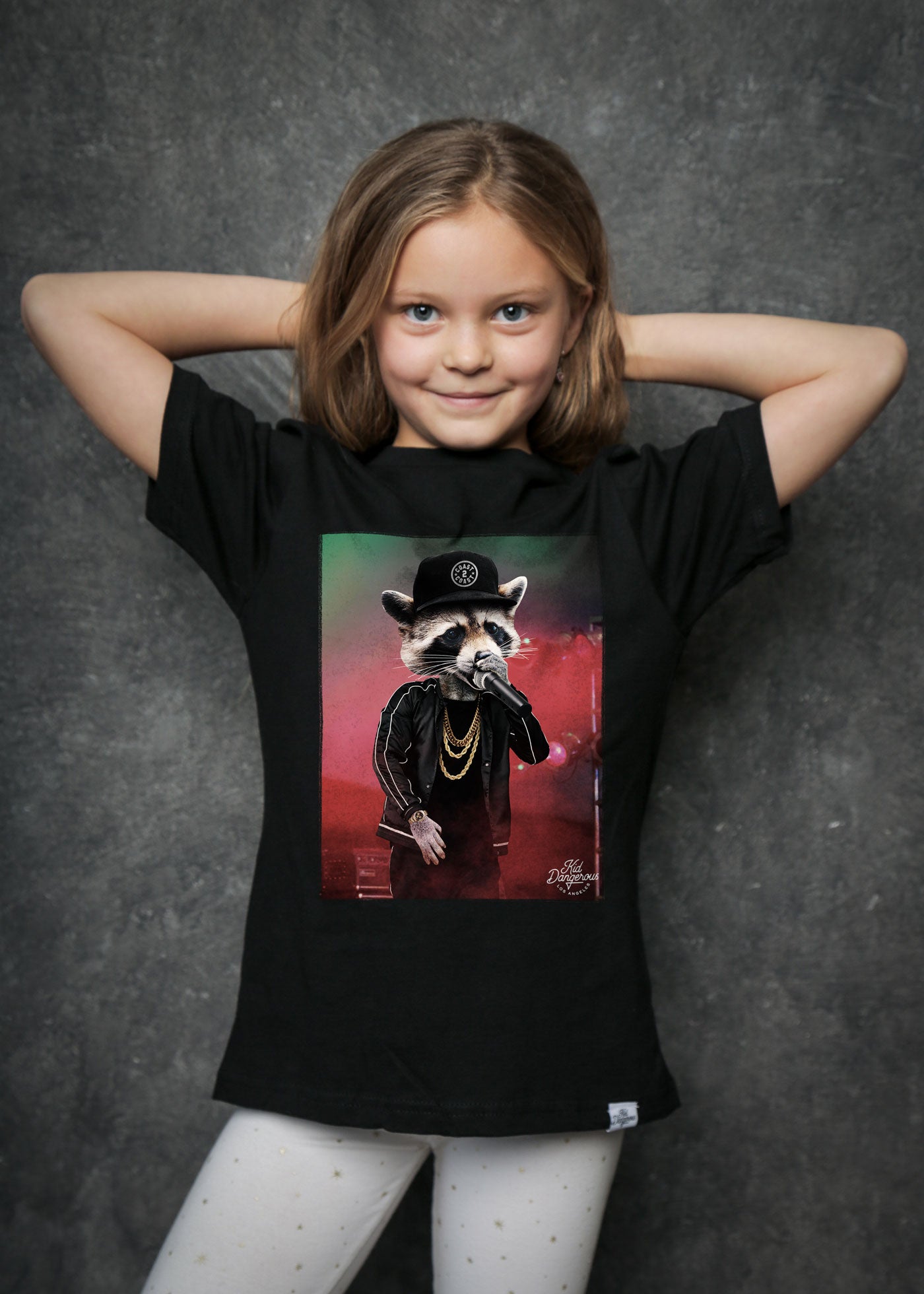 fure mikroskopisk Enumerate Hip Hop Kid's Black T-Shirt — Kid Dangerous