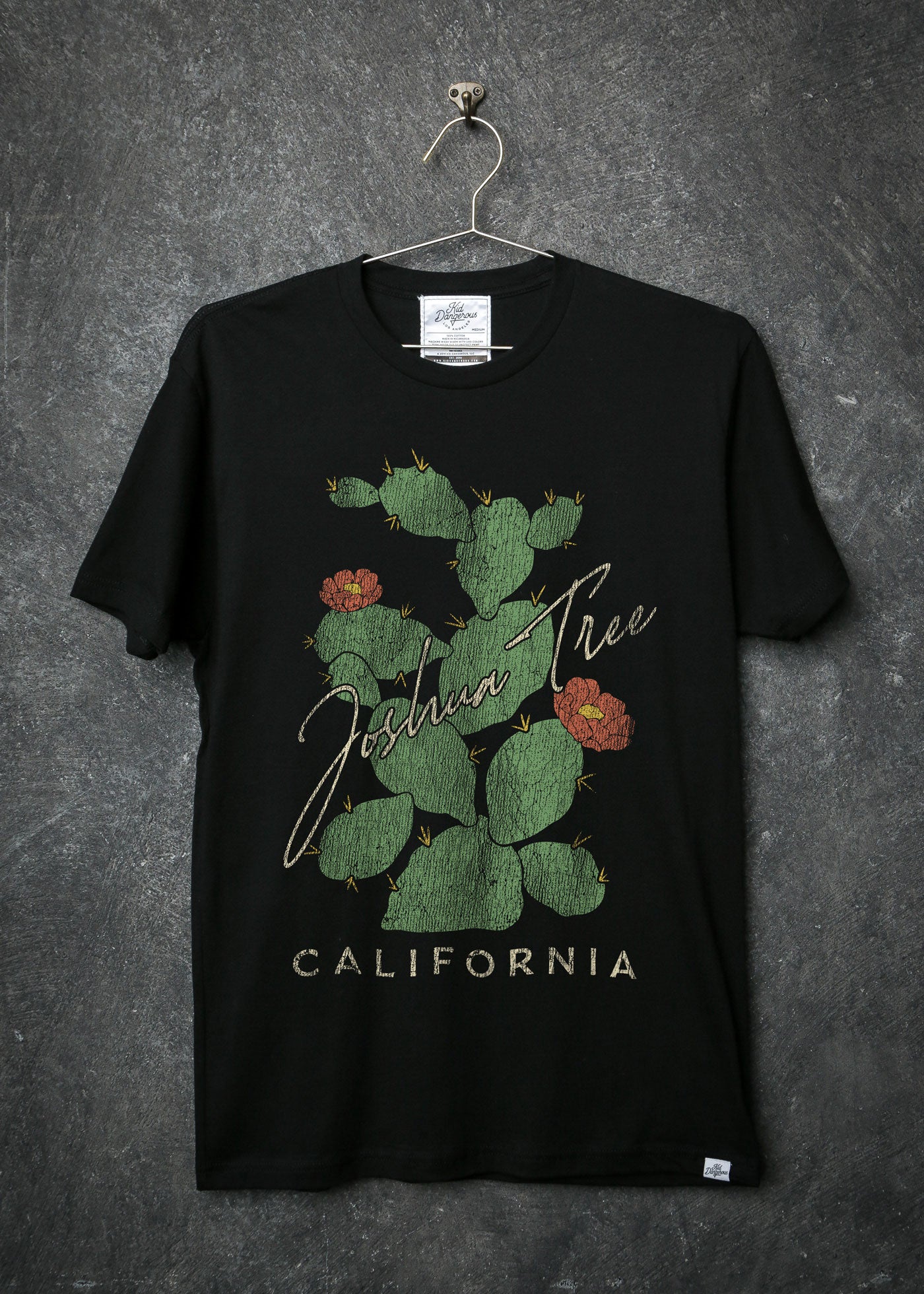 Los Angeles Cherries Men's Black Heavyweight T-Shirt — Kid Dangerous