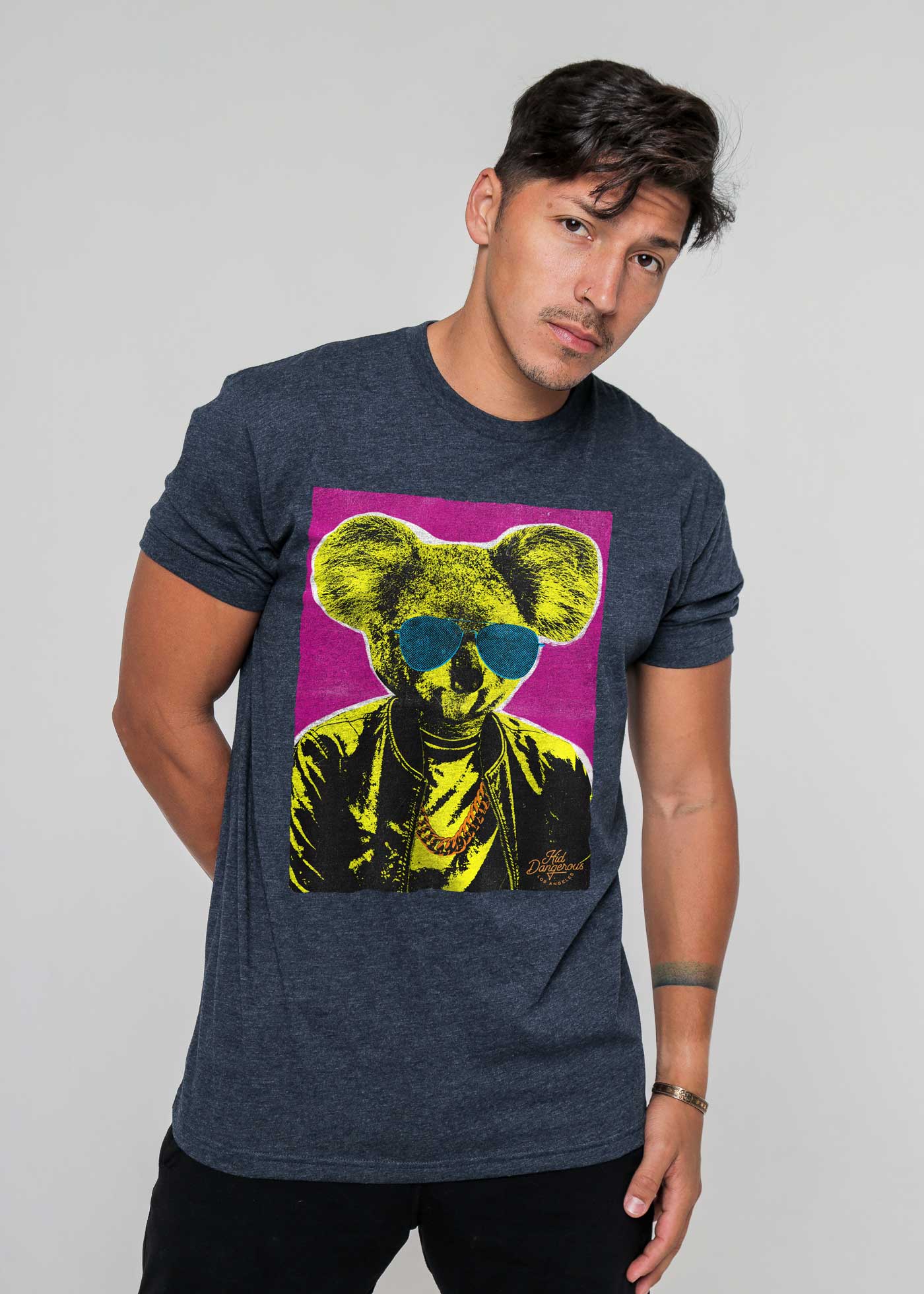 Koala Poster Men's Heather Navy T-Shirt — Kid Dangerous