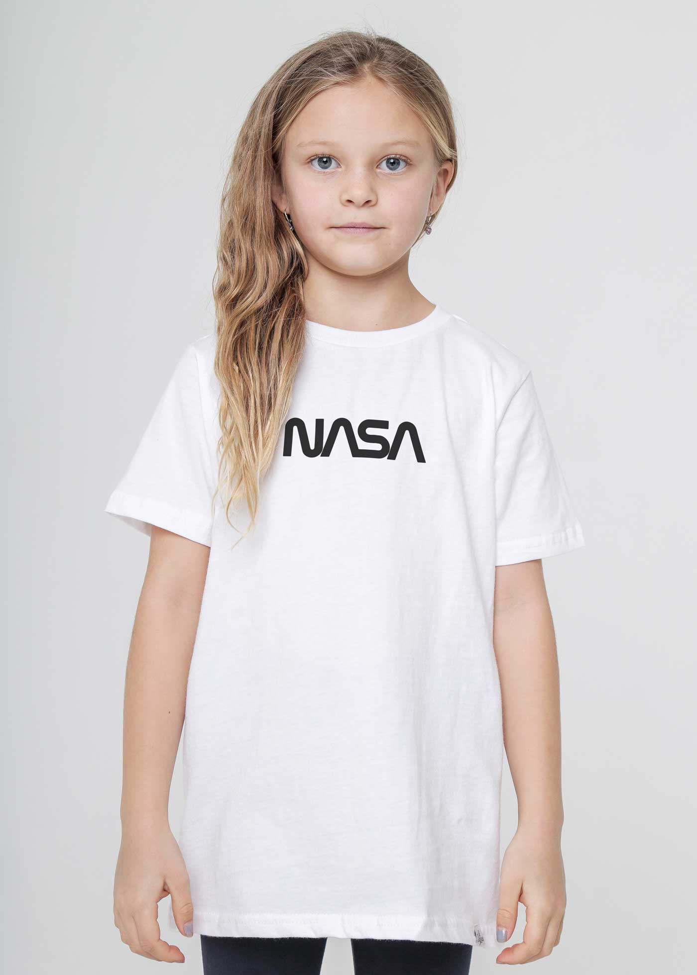 NASA Voyage Badge Kid\'s White Kid Dangerous T-Shirt —