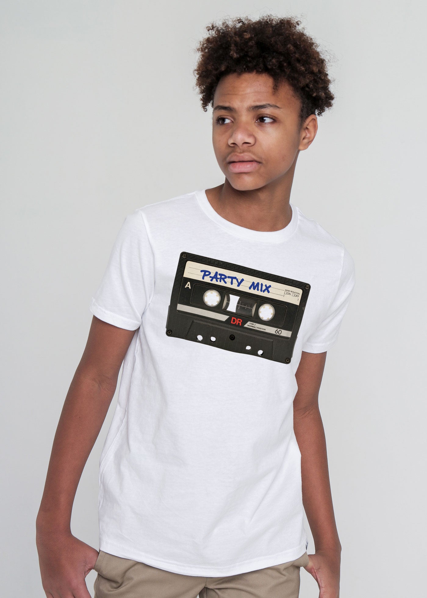 Mix Kid's White T-Shirt — Kid Dangerous