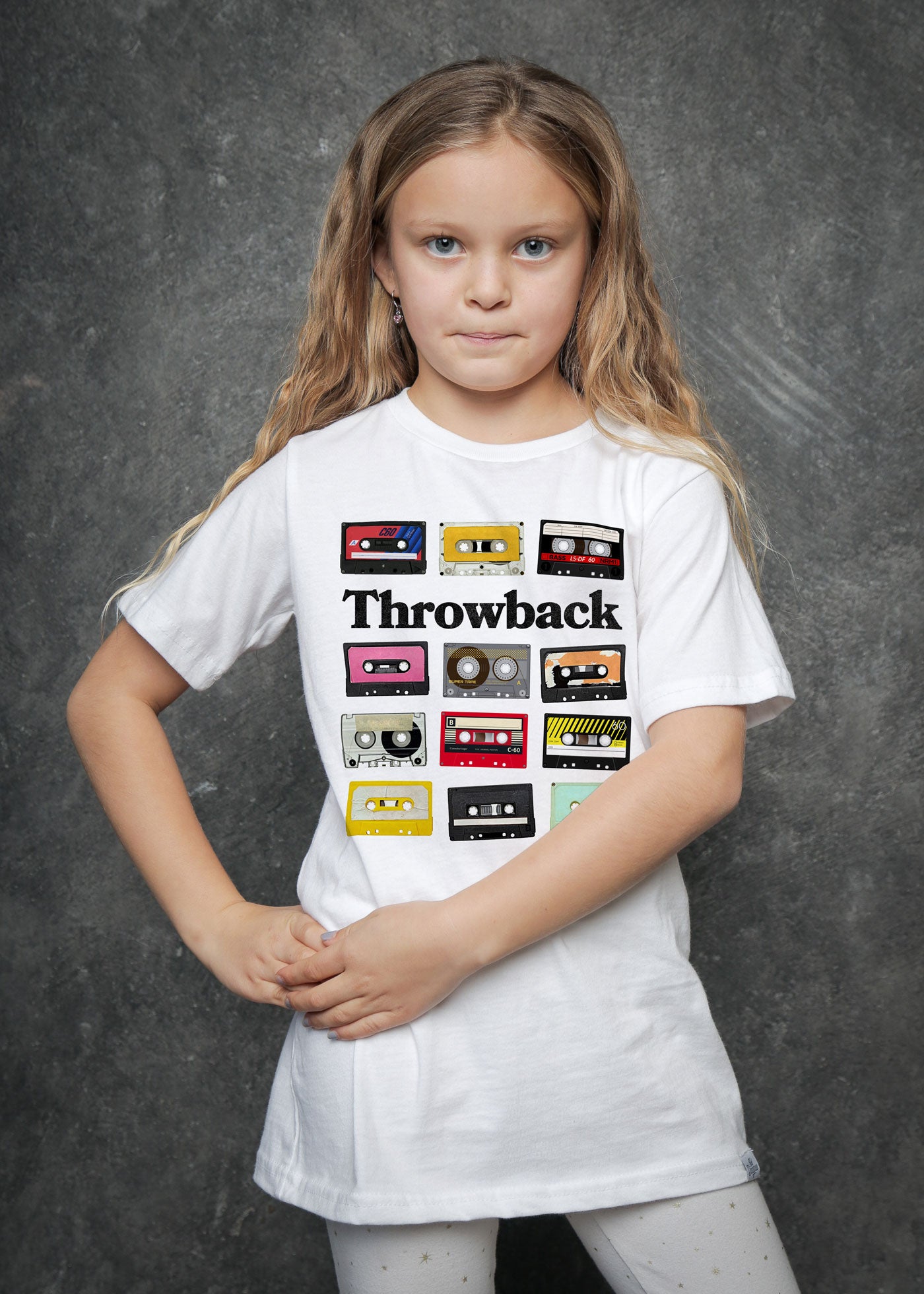 Throwback Kid's White T-Shirt — Kid Dangerous