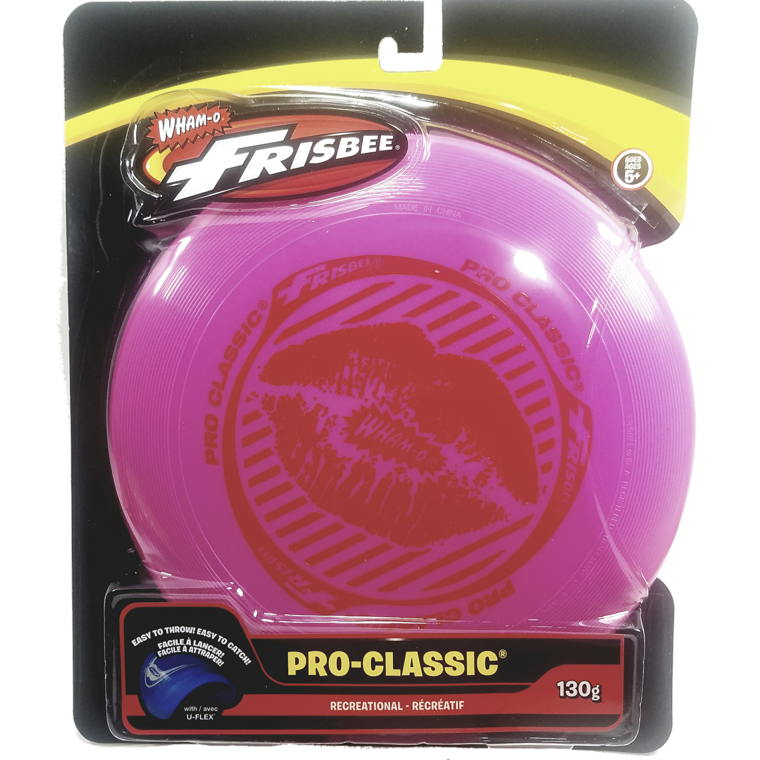 Pink Pro Classic Frisbee HOT Lips Graphics 130g 10" Durable Rou | Enigmatoys