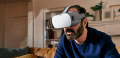 Man with VR Headset on