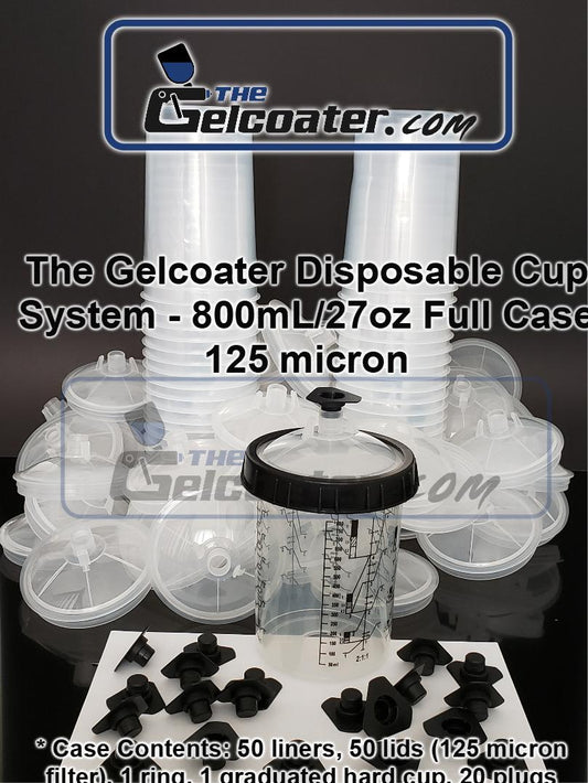 The Gelcoater GUPS Disposable Paint Cups System 20oz/600mL Case of 50