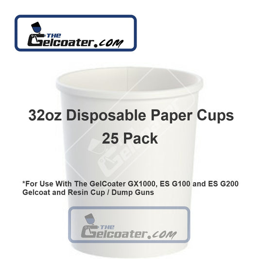 100 pack of 1L Disposable Cup Liners For GelCoater GX1000 & ES G100 Gelcoat  Spray Gun