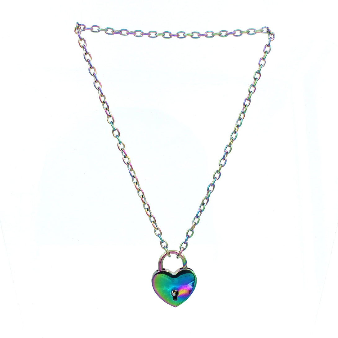 Iridescent Rainbow Petite Chain Day Collar – Restrained Grace