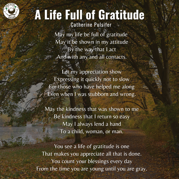 Thankful Poems - A Life Full of Gratitude