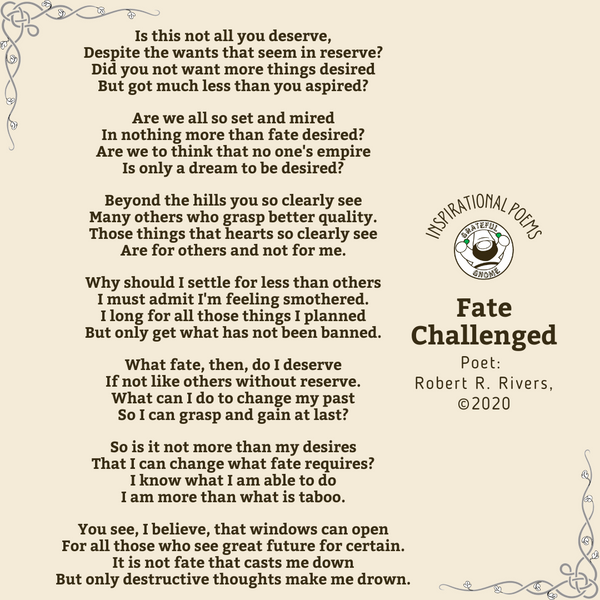 Inspirational Poems - Fate Challenged