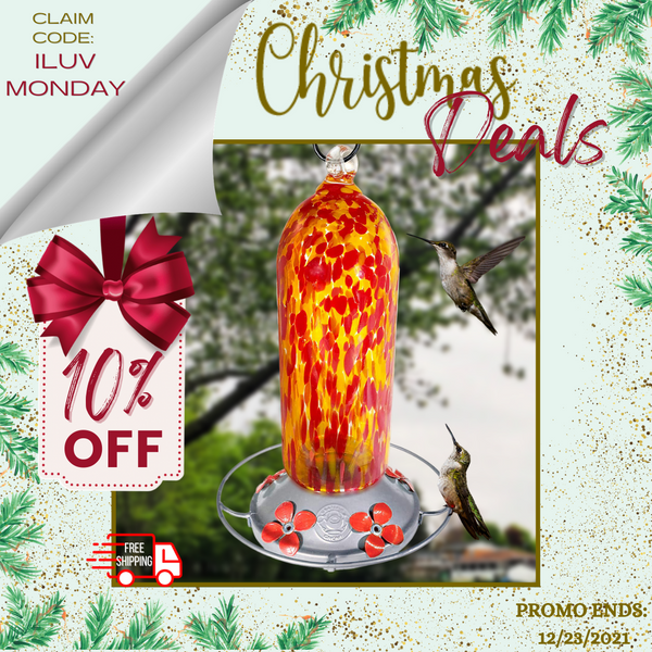 Christmas Deals🌲 Save 10% Off Discount on Fiery Bell Tower Hummingbird Feeder Plus Free Shipping! Enter code: ILUVMONDAY on checkout. https://bit.ly/3eb4oca