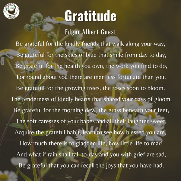 Thankful Poems - Gratitude