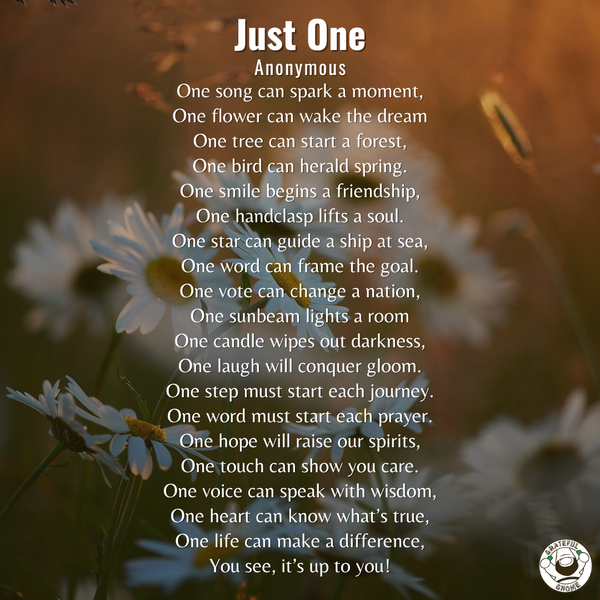 Life Poems - Just One