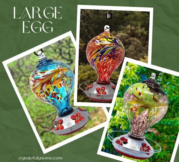 Large Egg Style Hummingbird Feeders