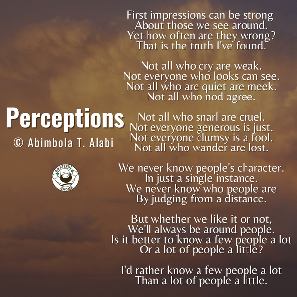 Life Poems - Perceptions