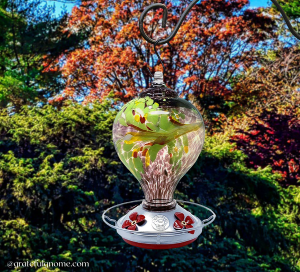 Purple Egg Hummingbird Feeder