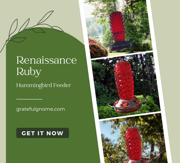 Renaissance Ruby Hummingbird Feeder