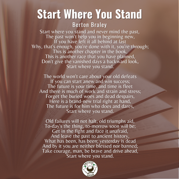 Life Poems - Start Where You Stand