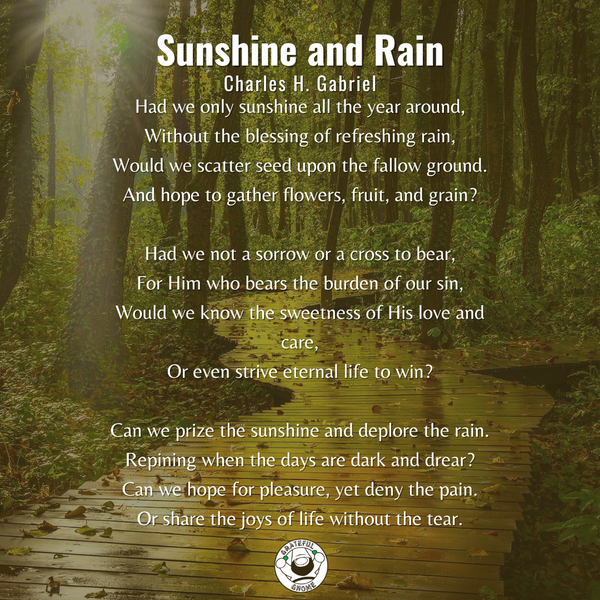 Life Poems - Sunshine and Rain